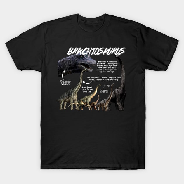 Brachiosaurus Fun Facts T-Shirt by Animal Facts and Trivias